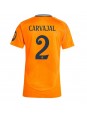 Real Madrid Daniel Carvajal #2 Zenski Gostujuci Dres 2024-25 Kratak Rukavima